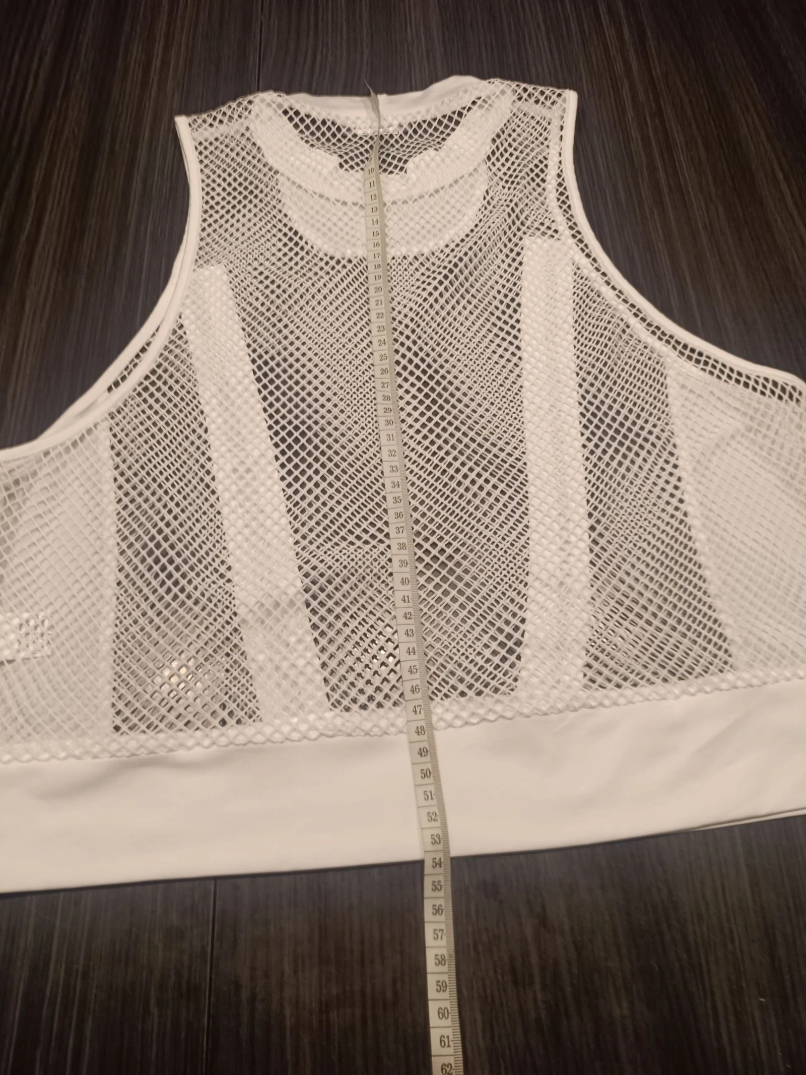 Débardeur crop top branco masculino – photo 10